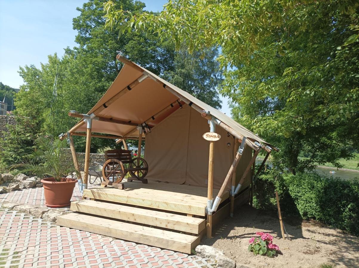 Campingplatz Am Treidlerweg 柯尼希施泰因易北 外观 照片