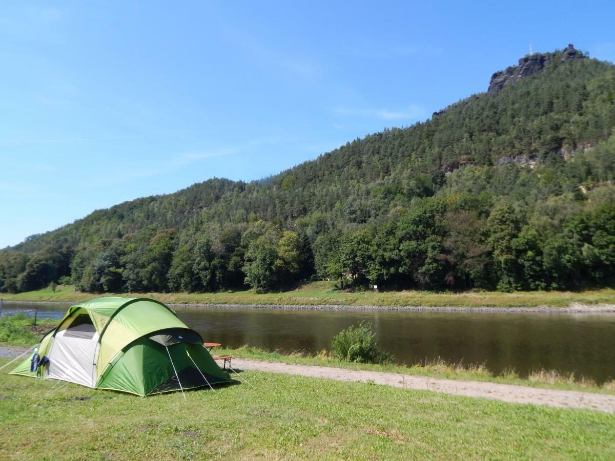 Campingplatz Am Treidlerweg 柯尼希施泰因易北 外观 照片