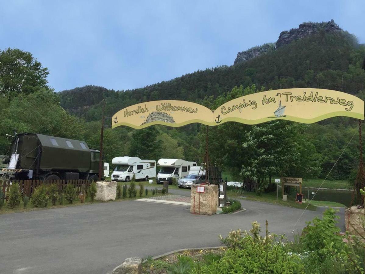 Campingplatz Am Treidlerweg 柯尼希施泰因易北 外观 照片