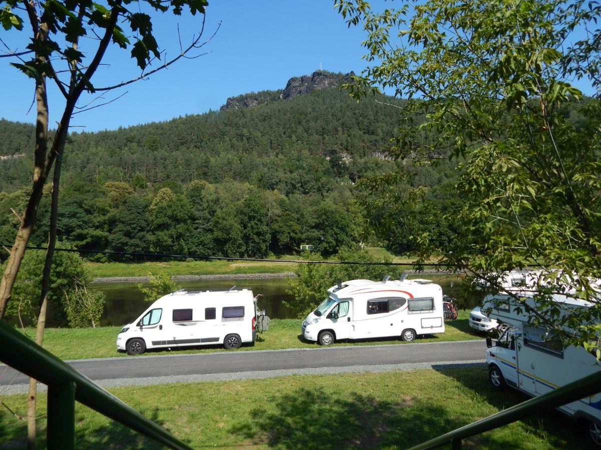 Campingplatz Am Treidlerweg 柯尼希施泰因易北 外观 照片